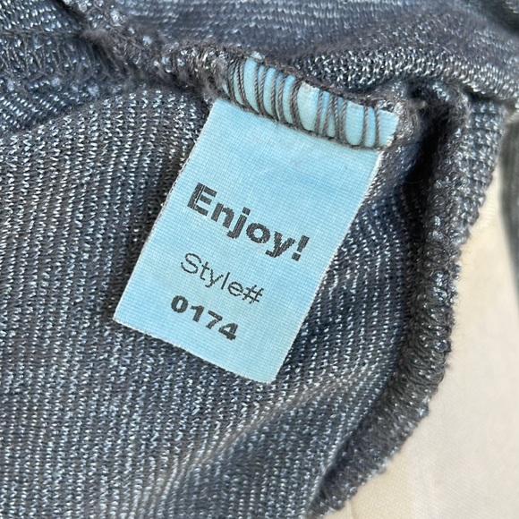 Michael Stars gray batwing short-sleeve cardigan with 3 button tapered waist - Picture 6 of 7